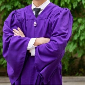 Jostens Purple Graduation Gown 6’0-6’3 Height